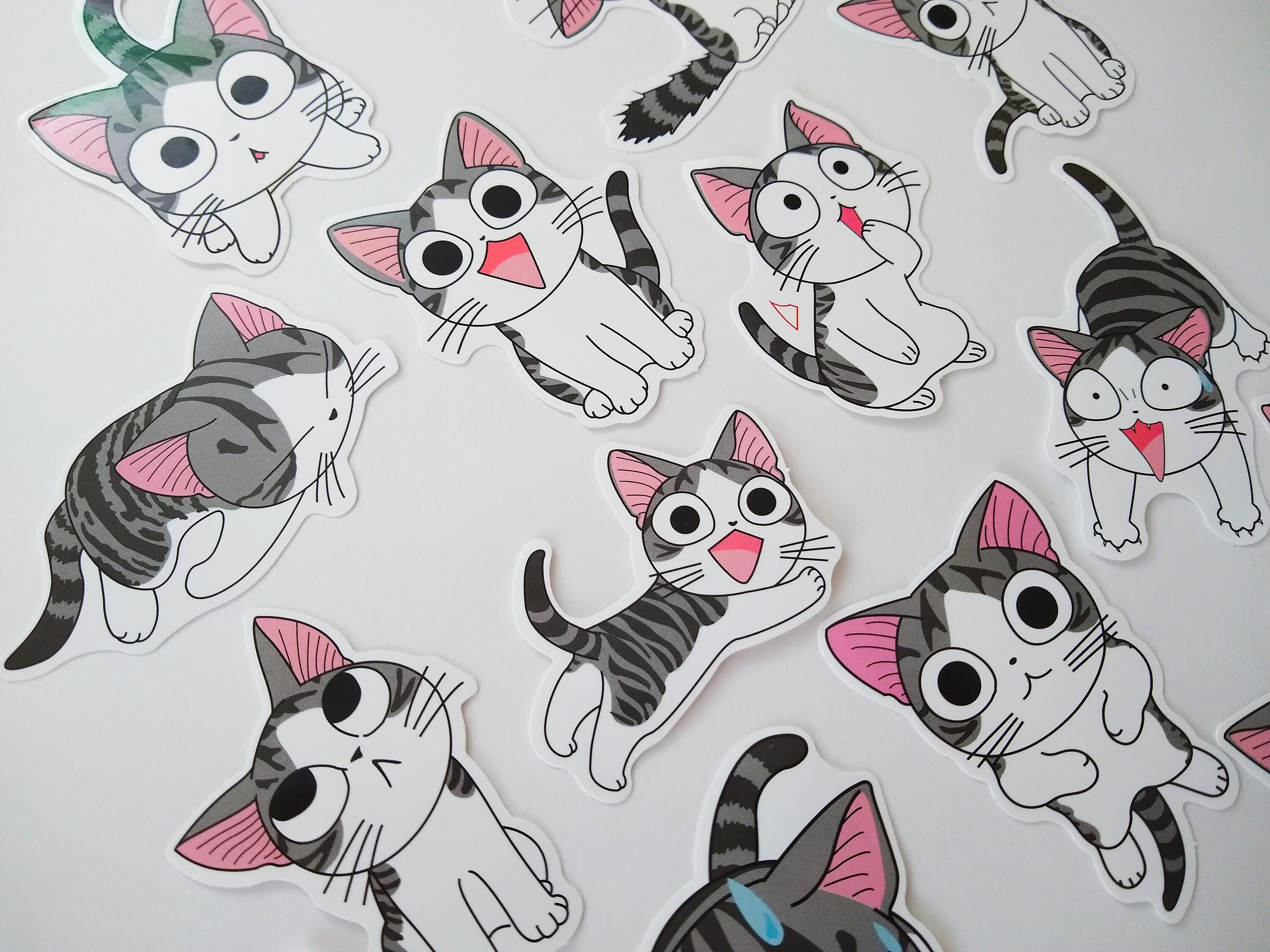Cute Japanese Cat Cartoon Character LARGE Size Decal Vinyl | Etsy