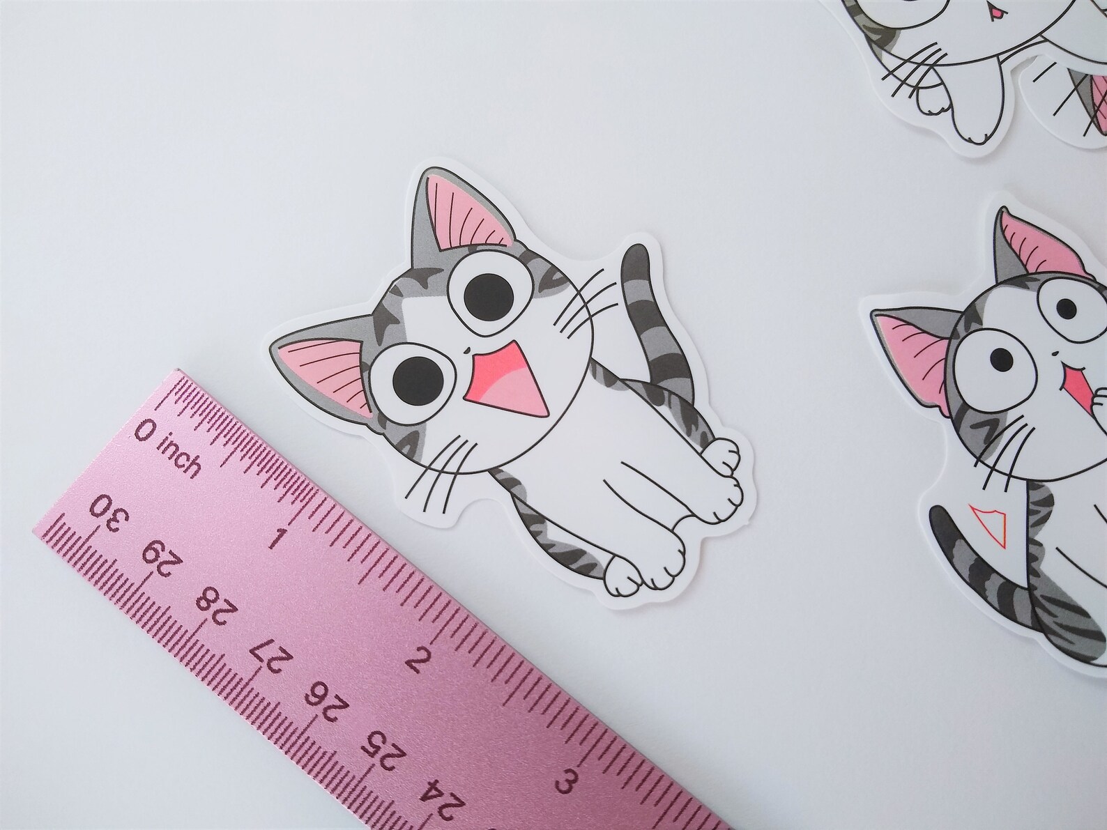 Cute Japanese Cat Cartoon Character LARGE Size Decal Vinyl | Etsy