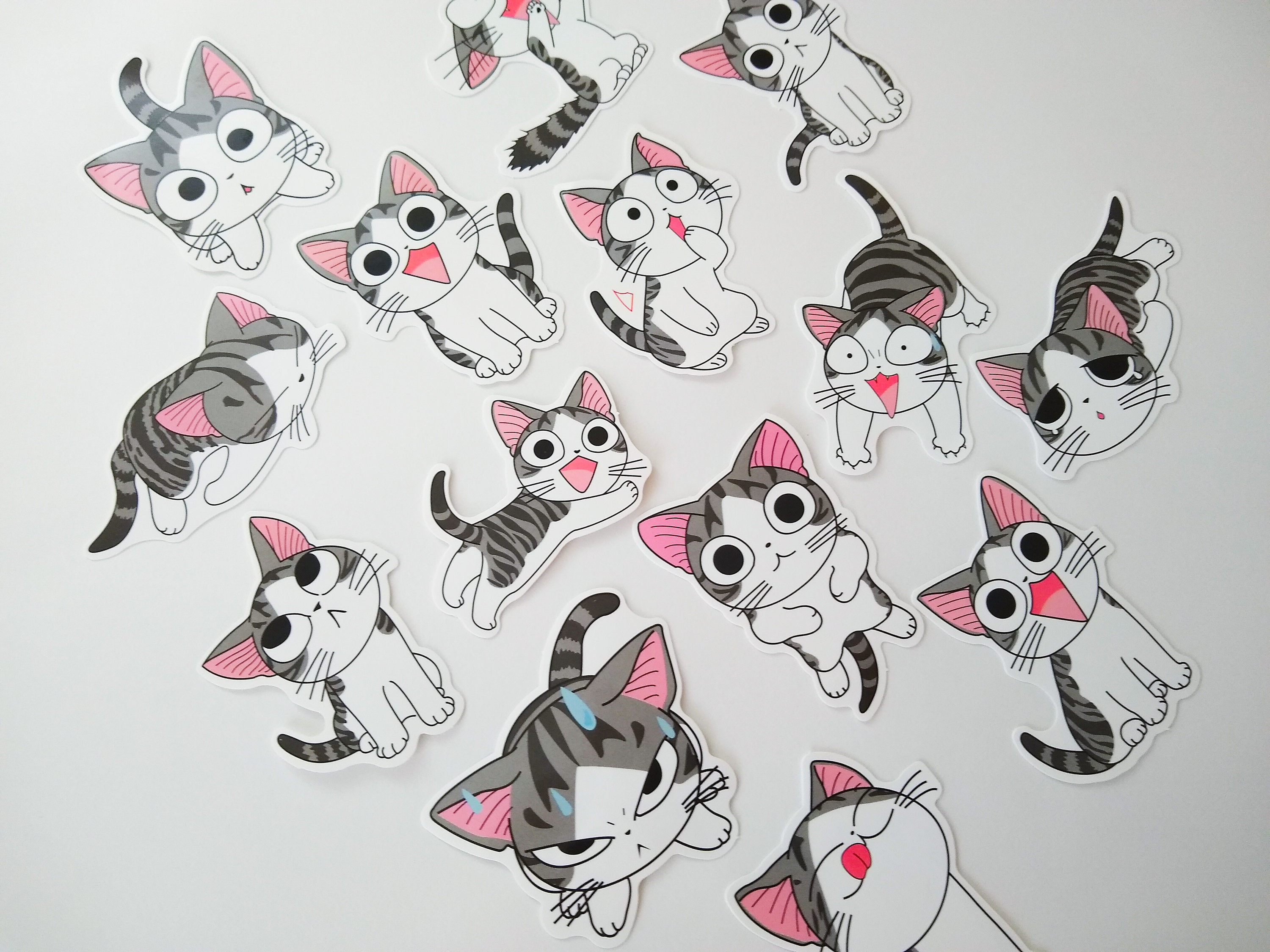 Cute Japanese Cat Cartoon Character LARGE Size Decal Vinyl | Etsy