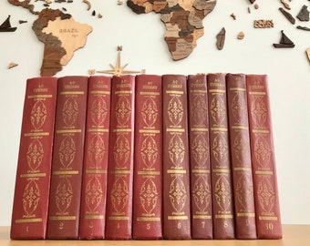 PUSHKIN ALEXANDER - Deluxe complete edition - 10 volume book set - Russian poet - Pushkin prose & poetry