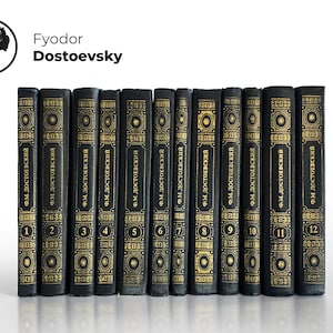 DOSTOEVSKY FYODOR | 12 volume collection | Crime and Punishment | The Idiot | Russian book | Russian language | Russian classic literature