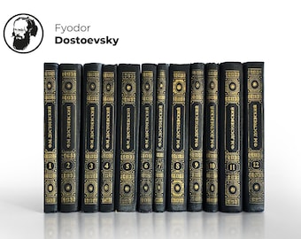 DOSTOEVSKY FYODOR | 12 volume collection | Crime and Punishment | The Idiot | Russian book | Russian language | Russian classic literature