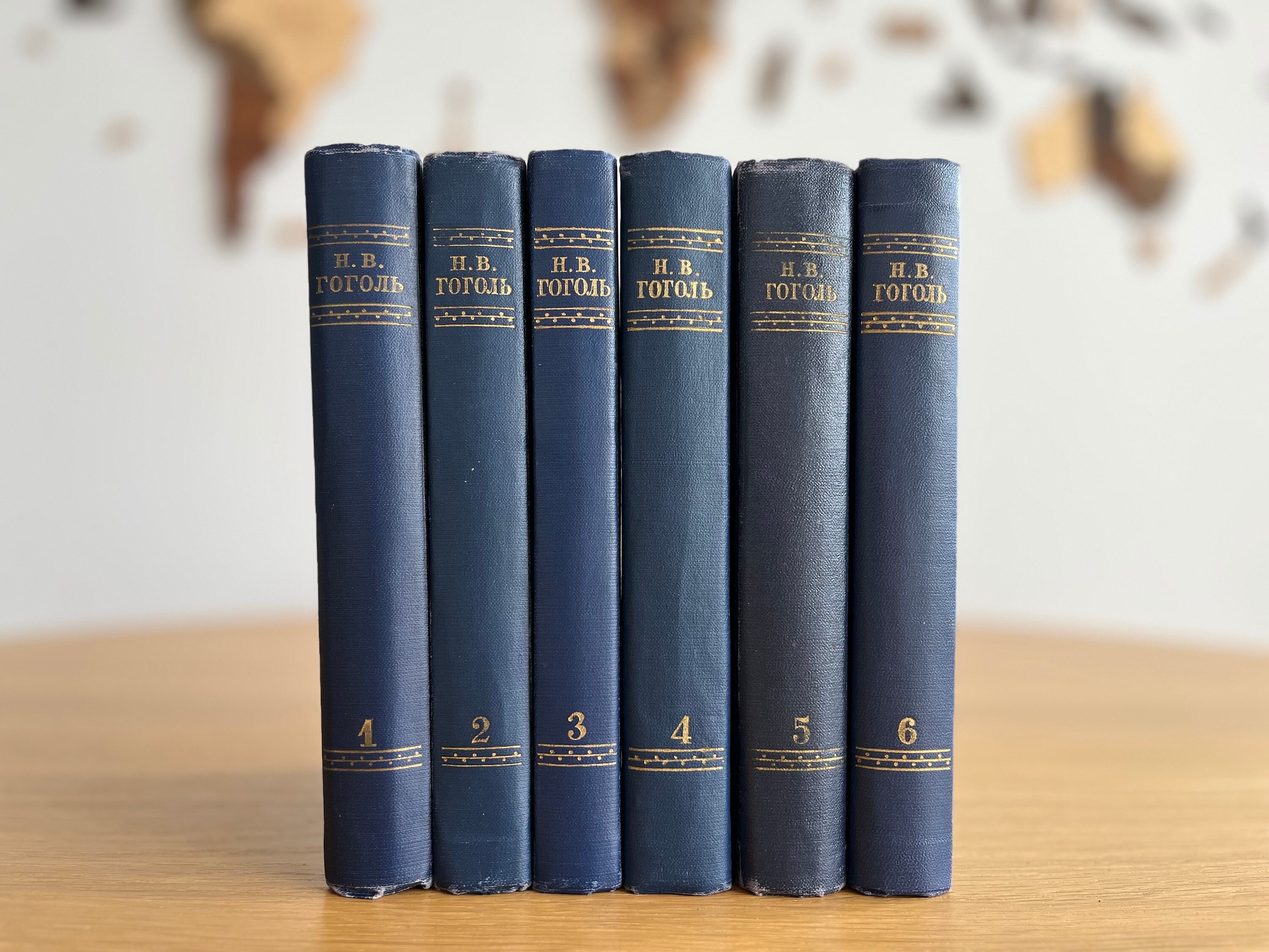 NIKOLAI GOGOL 6-volume 70-year Old Edition Gift Collection in Russian ...