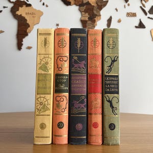 5-volume book set of the ‘Library of World Literature for Children’ series | Vol 36-40 | Winnie the Pooh, Cinderella, Little Red in Russian