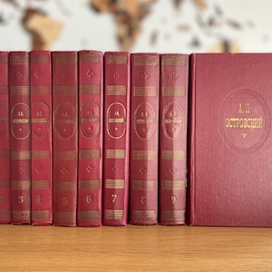 OSTROVSKY ALEXANDER | Complete edition in 10 volumes | Russian playwright | Classic literature | Vintage book set