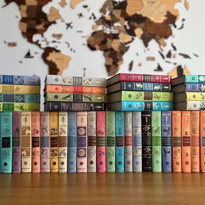 50-volume deluxe collection ‘Library of World Literature for Children’ | Classic world-known authors book set in Russian | Russian library