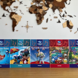 Worldknown cartoon stories in Russian | Toy Story | Cars | Lilo & Stich | Finding Nemo | Ratatouille | Kids books in Russian language