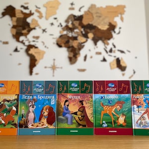 Worldknown fairytales for kids in Russian language | Bambi | Lady and the tramp | Mulan | Children books | Famous cartoons in Russian