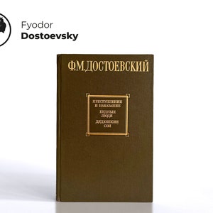 DOSTOEVSKY FJODOR | Schuld und Sühne | Armes Volk | Onkels Traum | Russisch Sprachbuch | Russische klassische Literatur | Russische Vintage