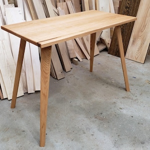 Office desk, modern desk, wood desk, solid wood desk, table, , hand made desk, student desk, custom desk, minimalist solid wood desk