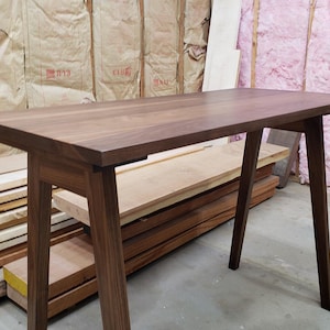 Mid-Century  Desk, walnut desk, office desk, solid wood desk, home office desk, laptop desk, mid-century office desk, modern desk