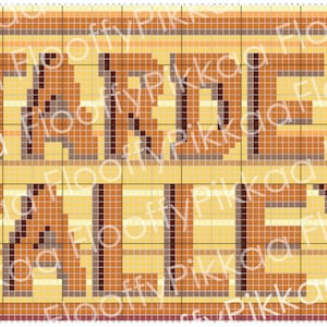 Stardew Valley Logo Cross Stitch PATTERN ONLY 21cmx10cm