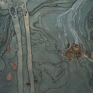 Print of Cosy illustration, by Kirsty Greenwood