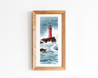 Original watercolor or print, handmade, high quality - Faro LVII