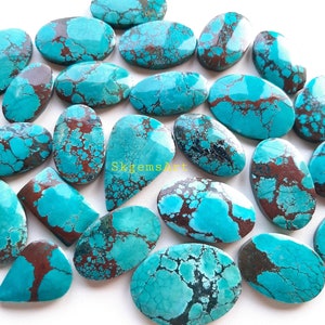 MAGNESITE TURQUOISE Cabochon Wholesale Lot By Weight With Different Shapes And Sizes Used For Jewelry Making