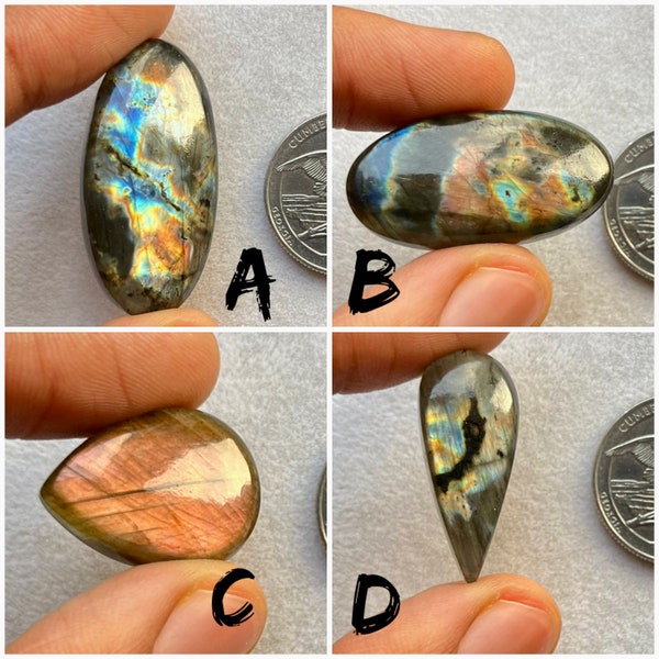 New Finland Spectrolite Labradorite  Cabochon Used For Jewelry Making