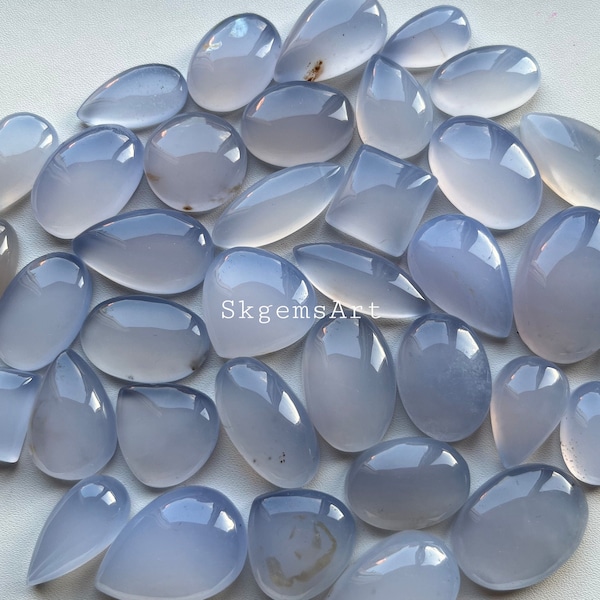 100% Natural Chalcedony Cabochon Wholesale Lot By Weight With Different Shapes And Sizes Used For Jewelry Making