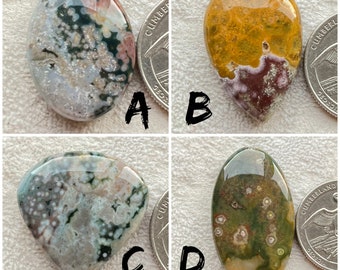 Natural Ocean Jasper, Wholesale Lot  Cabochon Used For Jewelry Making