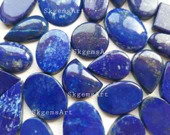 Natural Lapis Lazuli Cabochon Wholesale Lot By Weight With Different Shapes And Sizes Used For Jewelry Making