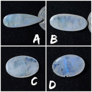 Top AAA Quality Natural Rainbow Moonstone Cabochon Loose Gemstone For Making Jewelry and pendant image 3