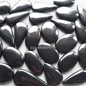 Hematite GunMetal Cabochon Wholesale Lot By Weight With Different Shapes And Sizes Used For Jewelry Making