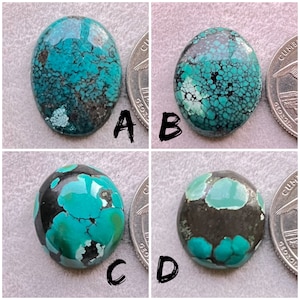 Top Quality Natural Tibetan Turquoise Cabochon, Loose Gemstone For Making Jewellery, Earrings