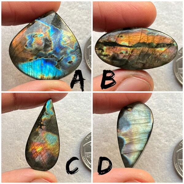 New Finland Spectrolite Labradorite  Cabochon Used For Jewelry Making