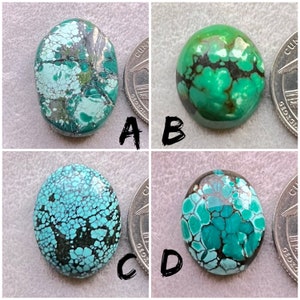 Top Quality Natural Tibetan Turquoise Cabochon, Loose Gemstone For Making Jewellery, Earrings