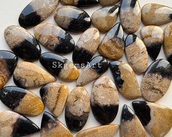 New High Quality PALM ROOT Agate Cabochon Wholesale Lot By Weight With Different Shapes And Sizes Used For Jewelry Making