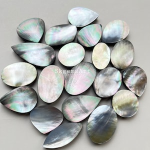Crystal & Mother of pearl Doublet Wholesale Lot  Cabochon By Weight With Different Shapes And Sizes Used For Jewelry Making