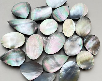 Crystal & Mother of pearl Doublet Wholesale Lot  Cabochon By Weight With Different Shapes And Sizes Used For Jewelry Making