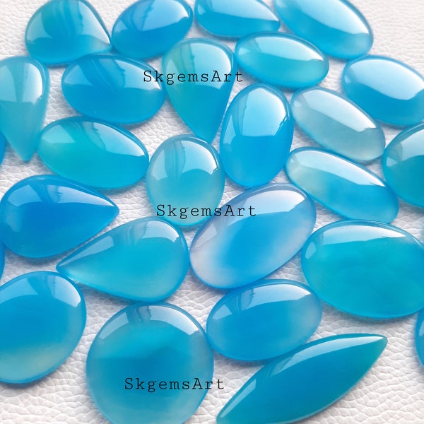 CHALCEDONY QUARTZ, Wholesale Cabochon Lot By Weight With Different Shapes And Sizes Used For Jewelry Making