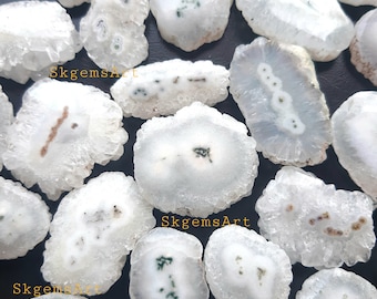 Natural White Color Solar Quartz Cabochon,Wholesale Lot By Weight With Different Shapes And Sizes Used For Jewelry Making