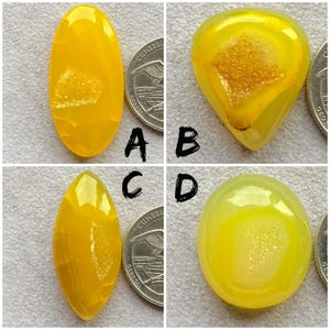 Lote de atacado de cabochão druso de janela amarela, para fabricação de joias a preço de banana