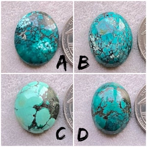 Top Quality Natural Tibetan Turquoise Cabochon, Loose Gemstone For Making Jewellery, Earrings