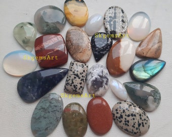 Wholesale Lot of Mixed Natural Gemstone  Cabochon By Weight With Different Shapes And Sizes Used For Jewelry Making