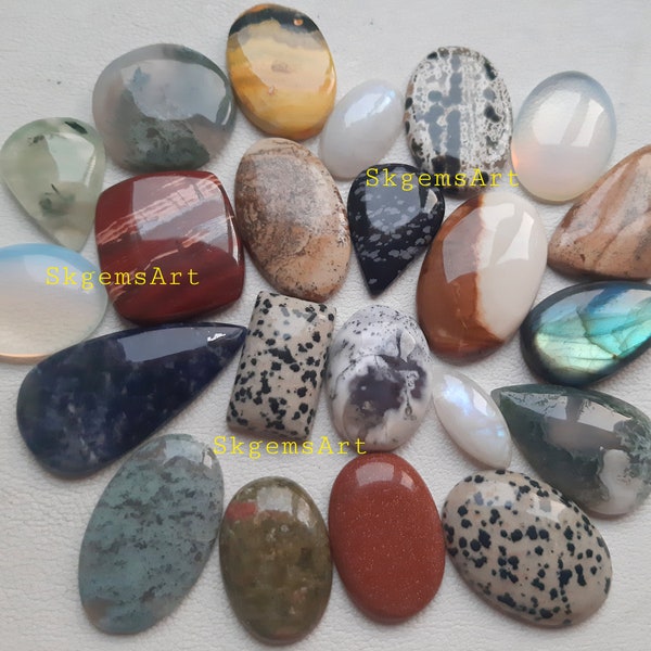 Wholesale Lot of Mixed Natural Gemstone  Cabochon By Weight With Different Shapes And Sizes Used For Jewelry Making