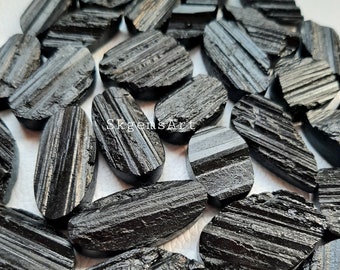 Natural Black Tourmaline Druzy Cabochon, Wholesale Lot  Cabochon By Weight With Different Shapes And Sizes Used For Jewelry Making