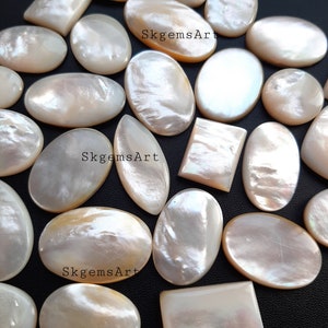 MOTHER OF PEARL Wholesale Lot Cabochon  Loose Gemstone For Jewelry Making