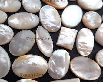 MOTHER OF PEARL Wholesale Lot Cabochon  Loose Gemstone For Jewelry Making