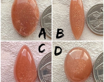 Natural Peach Moonstone Cabochon, With Very Cheap Price Loose Gemstone For Jewelry Making