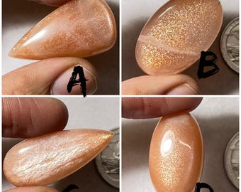 Natural Peach Moonstone Cabochon, With Very Cheap Price Loose Gemstone For Jewelry Making