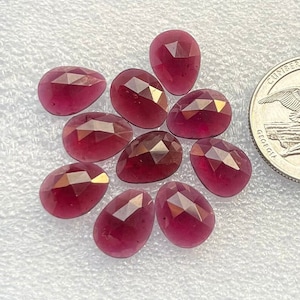 New Top 9x12mm Natural Garnet Rosecut Gemstone For Making Jewelry