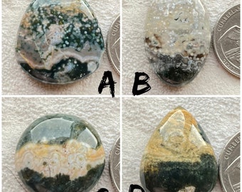 Natural Ocean Jasper, Wholesale Lot  Cabochon Used For Jewelry Making