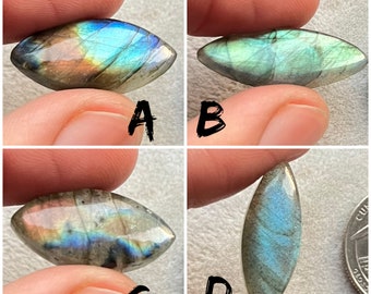 Multi Fire Marquise Labradorite Cabochon, With Very Cheap Price Loose Gemstone For Jewelry Making