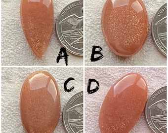 Natural Peach Moonstone Cabochon, With Very Cheap Price Loose Gemstone For Jewelry Making