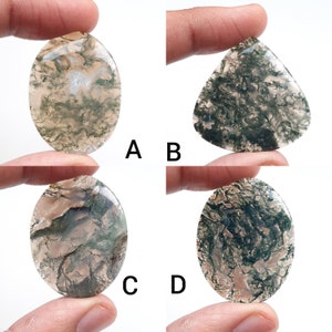 High Quality Designer Moss Agate Flatback Cabochon, With Very Cheap Price Loose Gemstone For Jewelry Making