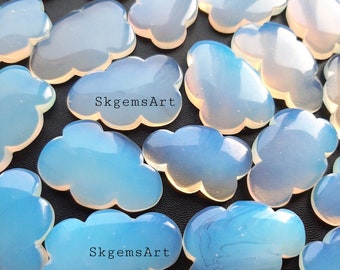 CLOUD Shape OPALITE Wholesale Lot AAA+ Blue and Multi Both Fire Cabochon Loose Gemstone For Jewelry Making