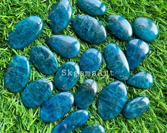 Top Neon APATITE Wholesale Lot  Cabochon By Weight With Different Shapes And Sizes Used For Jewelry Making