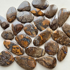 New BOULDER OPAL Cabochon Wholesale Lot By Weight With Different Shapes And Sizes Used For Jewelry Making